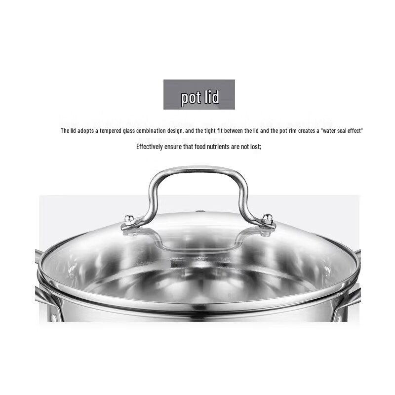 Debo 24cm Stainless Steel Steamer Pot