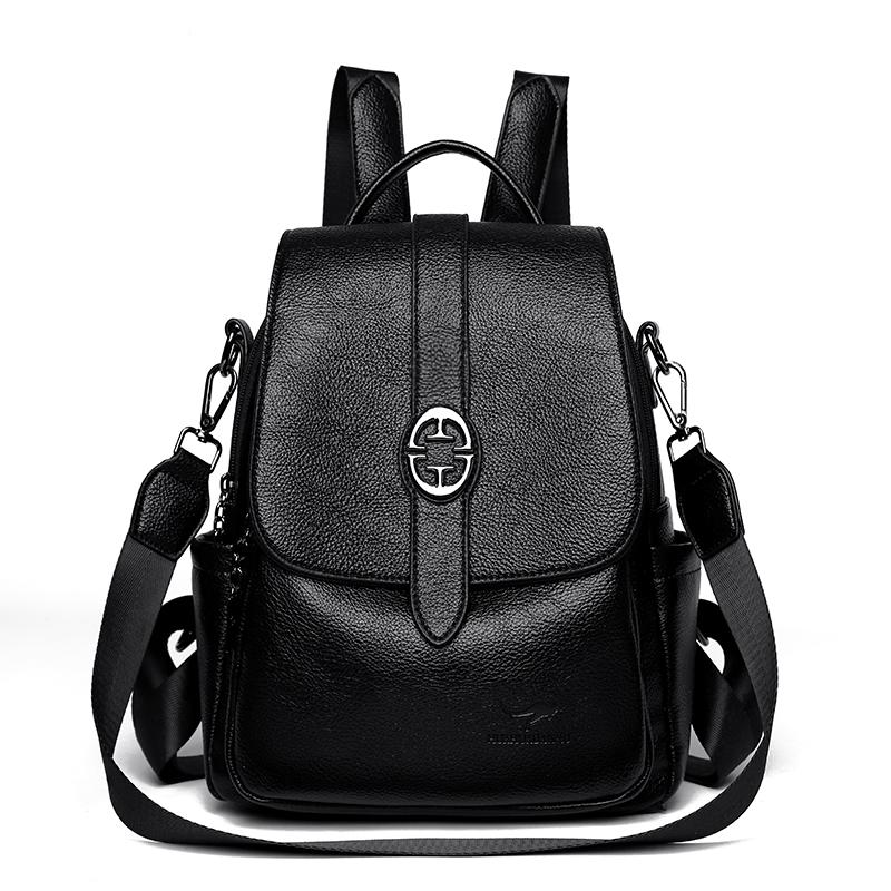PU Women's Backpack Commuter Large Capacity Multifunctional Shoulder Bag