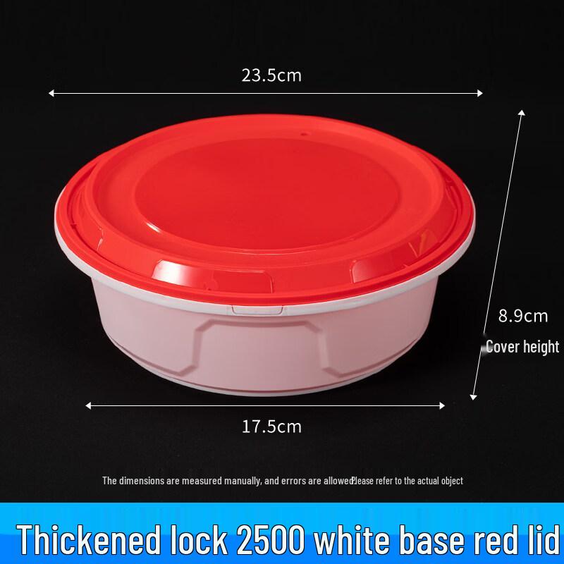 Disposable Round Locking Food Containers with Lids