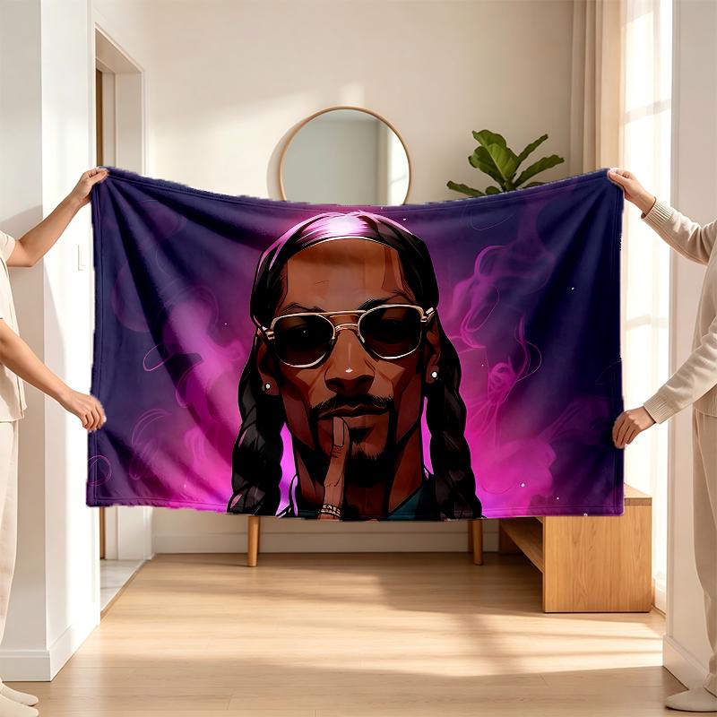 Snoop Dogg (5) Flannel Blanket a Soft Accent for the Bedroom and Living Room and a Cozy Home Gift