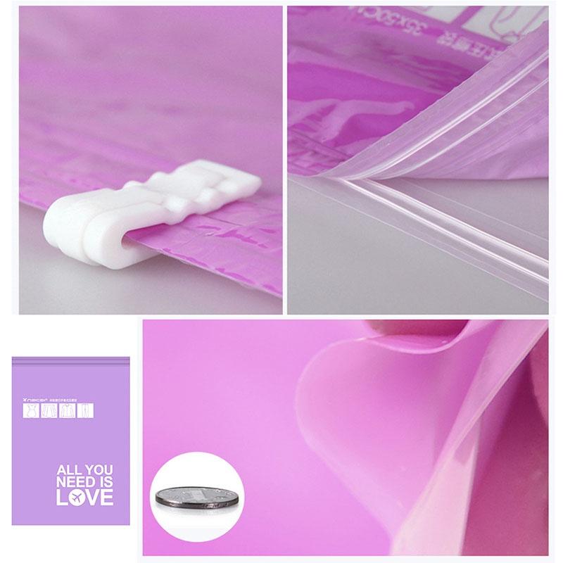 Home Supply Space Clothing Storage Vacuum Seal Compression Garment Pouch Bag Hand Pressure Plastic B