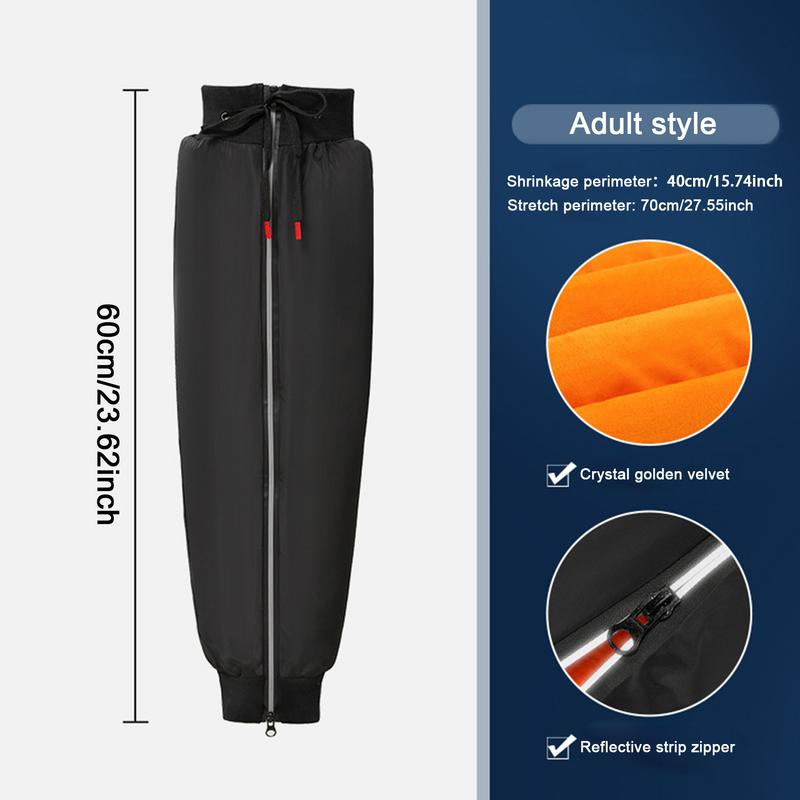 Motocrossowy Stabilizator Kolana Aksamitne Nakolanniki Ocieplacze Z Odblaskowym Zamkiem Ochraniacz Kolana Motocyklowa Zimowa Ochrona Na Rower Jazdę Rowerem