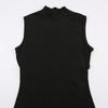 Women's Sporty Fashion Sleeveless High Neck Bodysuit