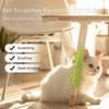 Gentle Cat Hair Removal Comb Self Cleaning Silicone Cat Brush New Wall Corner Scratcher  Home Use