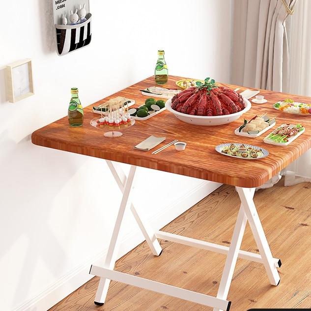 Sammenleggbart bord firkantet enkelt husholdning liten leilighet leiehus spisebord bærbart bod utendørs lite bord