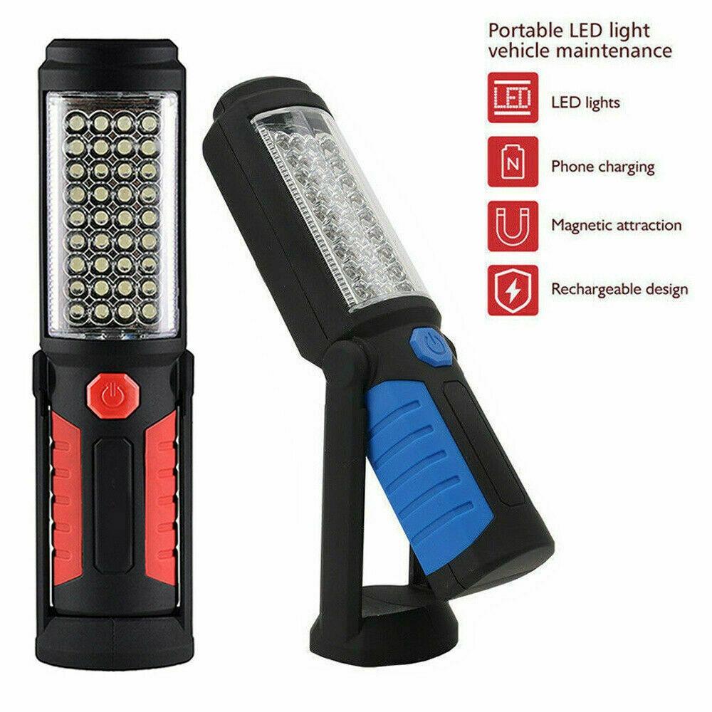 LED Work Light with Magnet Rechargeable Torch Workshop Lamp Portable Camping Lamp for Car Repair, Workshop, Garage, Camping, Emergency Lighting