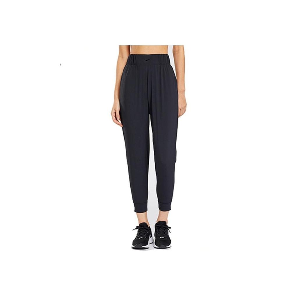 Nike Bliss Luxe Solid Color Elastic Cuffed Breathable Sports Casual Pants Women Pants Black CV5849-010