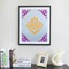 1Pc 15x15cm Beautiful Mandala Pattern Hollow Carving Stenclis Wall Brick Painting Auxiliary Spray Paint Coloring Mold White PET