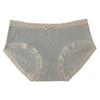 7A Antibacterial Cotton Lace-Trim Seamless Mid-Waist Underwear for Girls