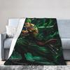 Zoros Vintage Tattoo Ornament Art Flannel Blanket Autumn Warm Throw Blanket for Kids Living Room Comfortable Sofa Bed Cover