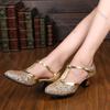 Fashion Comemore Gold High Heeled Women Shoes 2025 Pumps Dance Shoes 4CM Medium Heels Female Dress Wedding Party Sandals Heels for Women