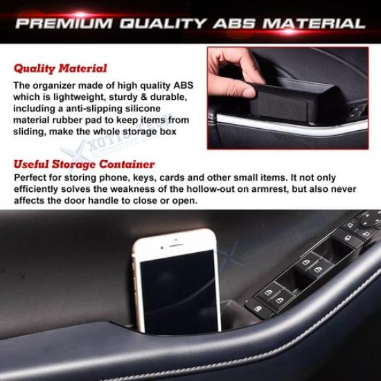 Front Door Side Storage Box Organizer Accessories For Mazda 3 CX30 -2025 Set