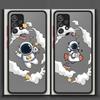 Phone Cover Case for Samsung Galaxy A53 A73 A33 A35 A56 A55 A52S A72 A34 A36 A54 A14 A23 A16 A15 A17 A52 Cute Cartoon Astronaut