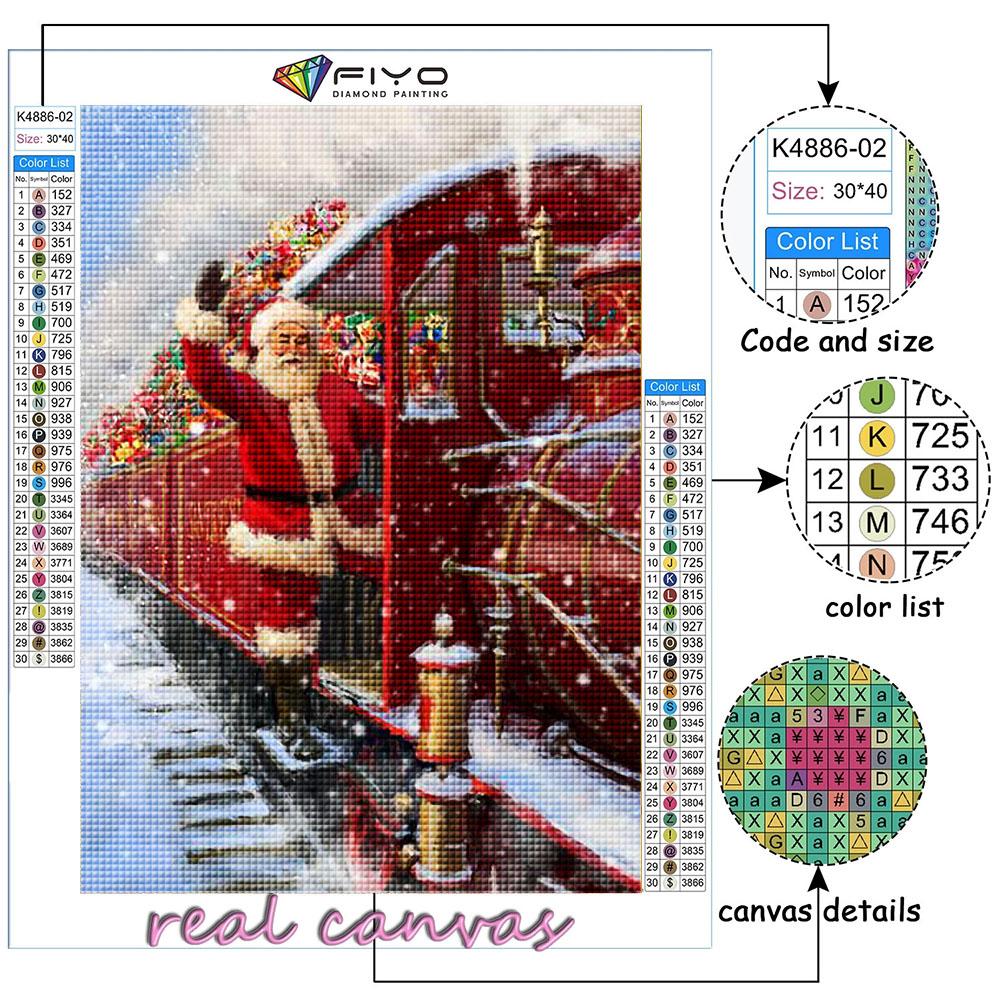 5D Diamond Painting Full Diamond Christmas Tree Santa Snowman Diamond Painting Handmade Diy Diamond Mosaic Painting Home Decoration