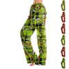 Pajama Pants Sleepwear Casual Drawstring Elastic Waist Pants Comfy Straight Yoga Loose Trousers