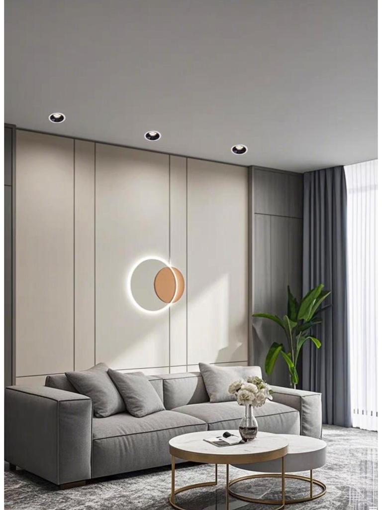 Anti-Glare Narrow Edge LED Recessed Downlight for Hotel, Corridor, Kitchen Ceilings - Full Spectrum Lighting
