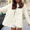 Damenmode Casual Herbst Winter Einfarbig Druck Langarm Jacken & Mäntel Daunenmäntel