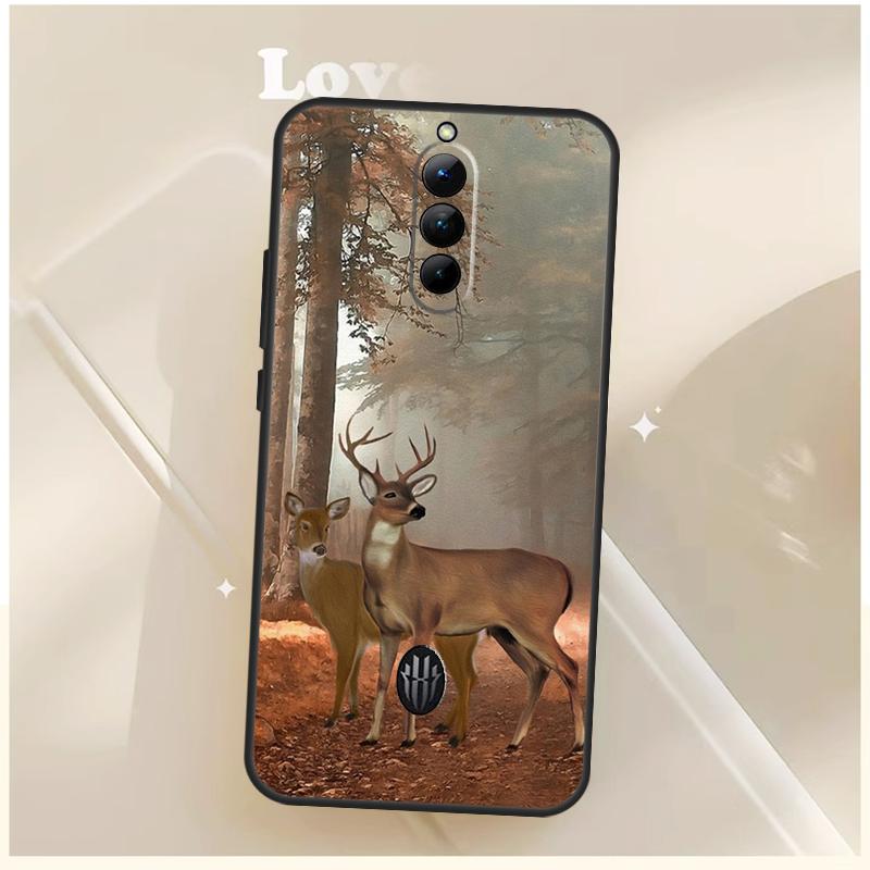 Animal Deer Art Case For ZTE Nubia Red Magic 11 10 10S Pro Plus 8S 9S 8 9 Pro 6S 7S For RedMagic 10 Air Cover