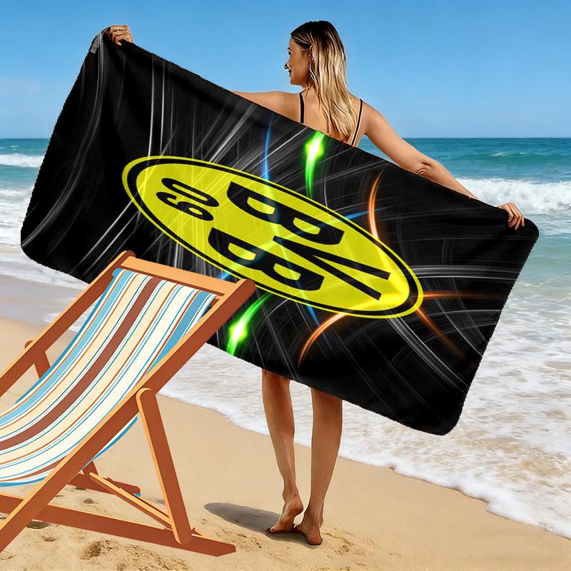 Vibrant BVB Logo Dynamic Background Beach Towel Outdoor Camping Beach Towel for Vacation Photos Quickdrying Swim Towel Swim Seaside Beach Comfort