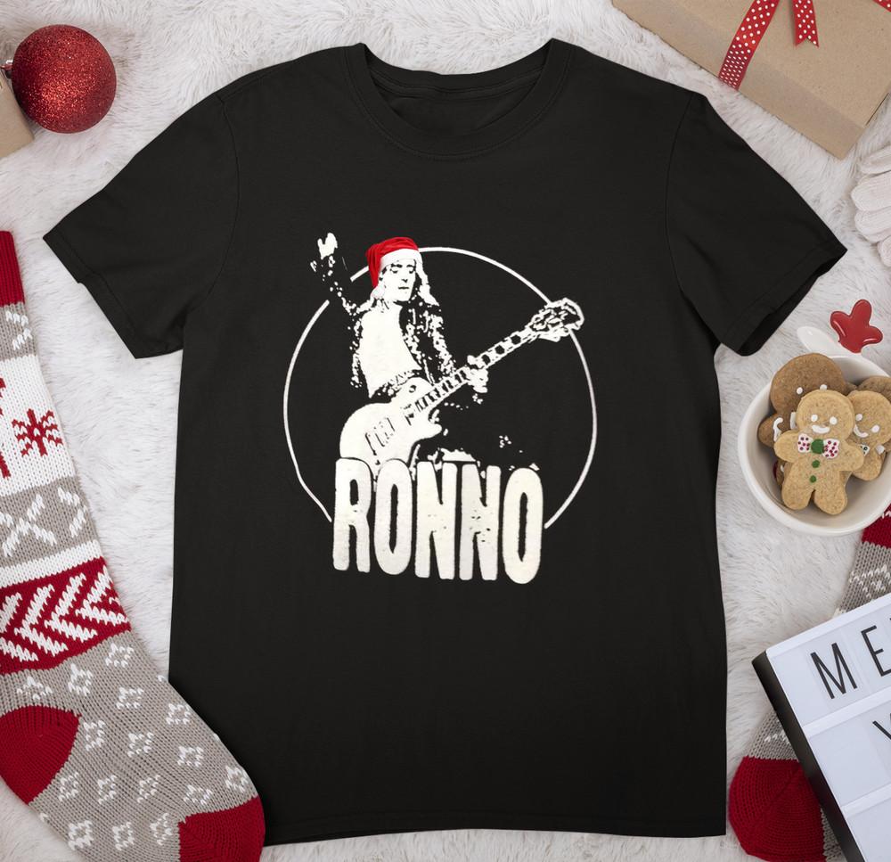 

Santa Mick Ronson Merry Christmas Black All Size Shirt KH1642 Unisex T-Shirt S