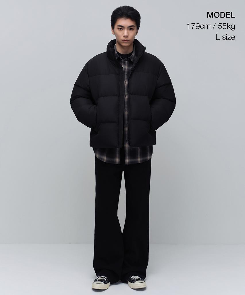 Musinsa Standard Down Puffer Short Padded Jacket [Black]