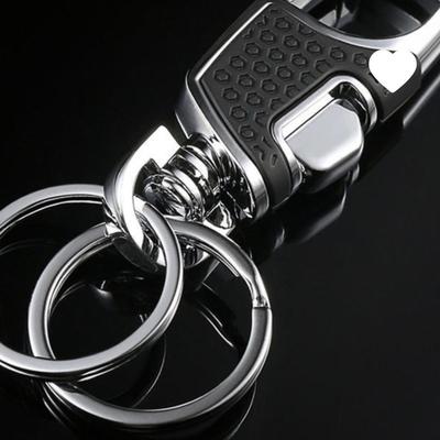 Moschettone Portachiavi in Acciaio Inossidabile ad Apertura One-Click per Uomo