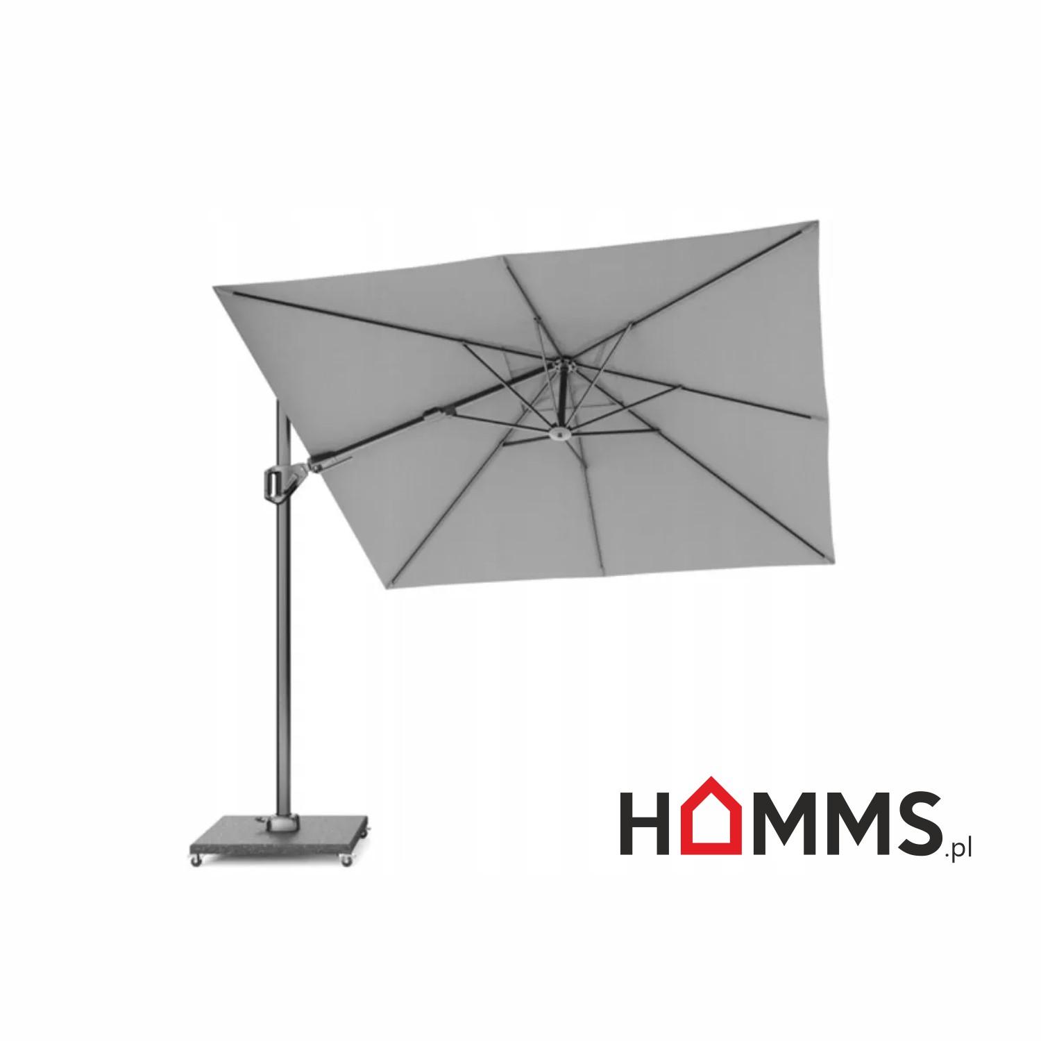 Garten-Sonnenschirm Voyager T2 - 2,7 x 2,7m - Hellgrau