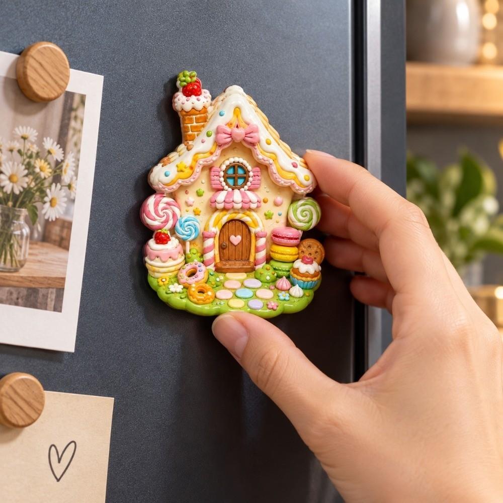 3D Relief Fridge Magnet Cartoon Pattern Decorative Fridge Magnet Refrigerator Magnet  Home Decor