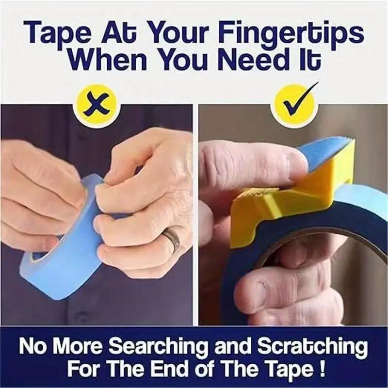 Three-piece Set, Three Sizes: Tape Dispenser, Tape Separator, Small Tape Cutter, and Spray Paint Accessory Tape Corner