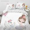 Cartoon Cute Ballet Girl Ballerina Bedding Set Bedroom Soft Modern Bedspreads Comefortable Duvet Cover Quilt Cover Pillowcase