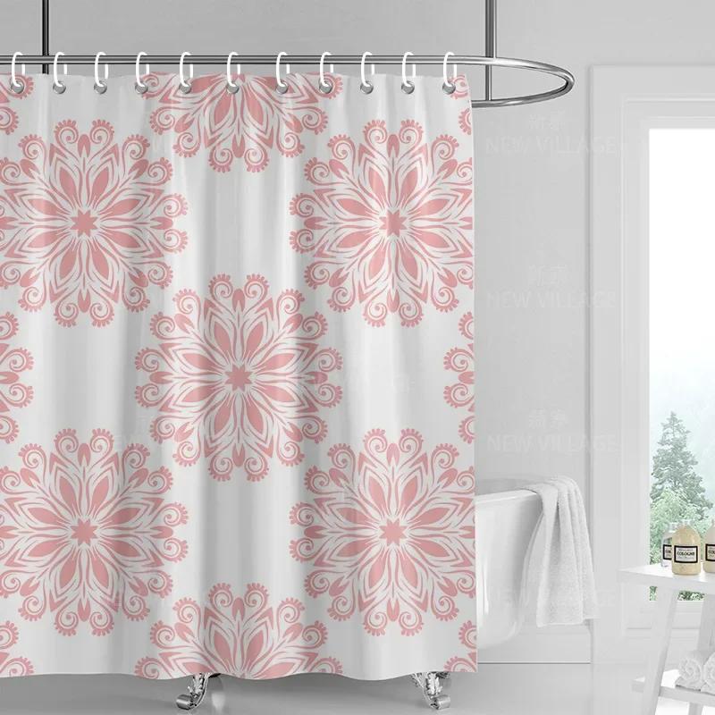 Dekoracja domu zasłony prysznicowe łazienka wodoodporna zasłona materiał Pokój dzienny Nowoczesny Nordycki Nowoczesny prosty wzór geometryczny