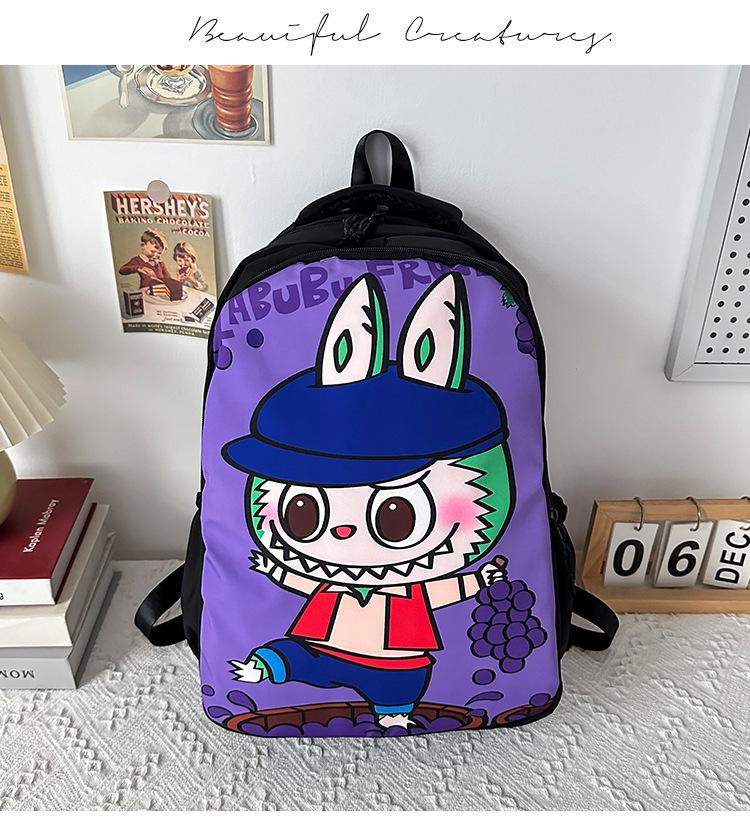 SchultaschenRucksack Lässig Vielseitig Modetrend Rucksack Mittelschule College-Student Schultasche Niedlicher Cartoon Dame CLE
