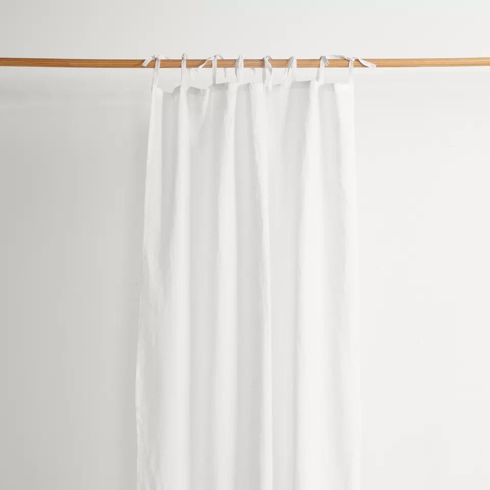 Knotted Lanyard Curtains Pure White Cotton Short Curtains Decorative Indoor Cotton American Small Hanging Curtains