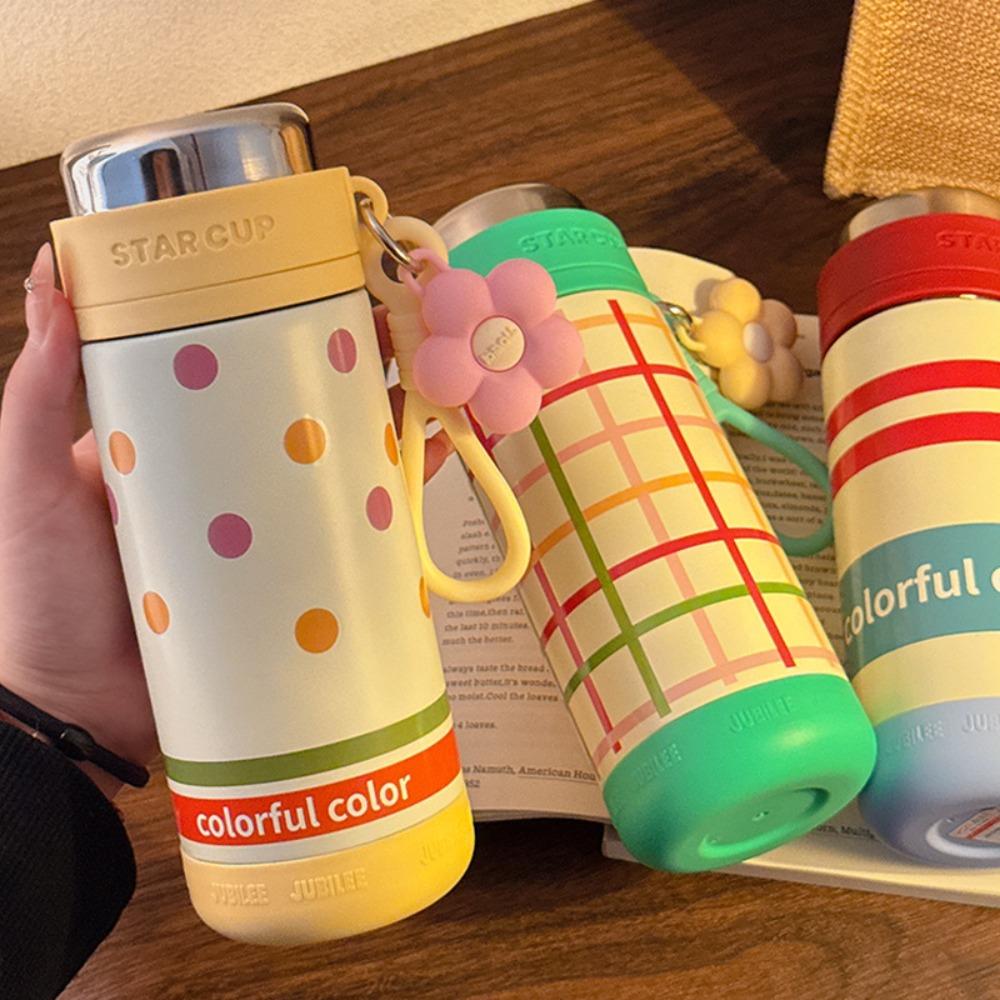 Elegant Stainless Steel Thermos Mug Delicate Thermos Cup Durable Vacuum Tea Cup  Outdoor