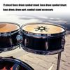 Stainless Steel Drum Cymbals Tambourine Drum Bells Rings and Cymbals Drum Accessories For Enhanced Drum Sound Enduring