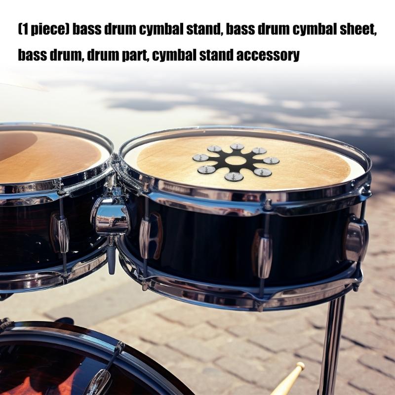 Stainless Steel Drum Cymbals Tambourine Drum Bells Rings and Cymbals Drum Accessories For Enhanced Drum Sound Enduring