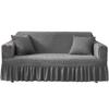 1/2/3/4 Seater Seersucker Sofa Slipcover High Stretch Couch Cover Thick Corner Sofa Protector Elastic Corner Couch Covers