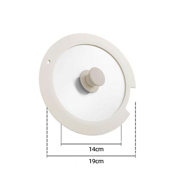 Universal Tempered Glass Pot Lid for Pots Pan Skillet Spill Stopper Cover 18/20/26cm Heat Resistant Silicone Replacement Pan Lid