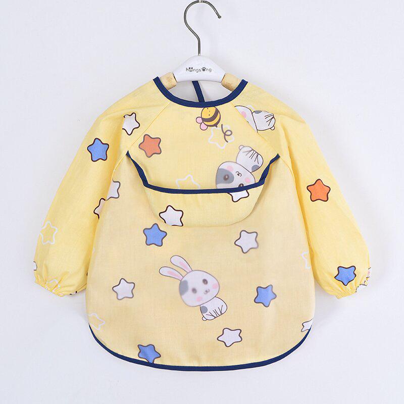 Summer Baby Bibs & Aprons - Thin Cotton, Waterproof, Stain-proof, Back-wear Coveralls