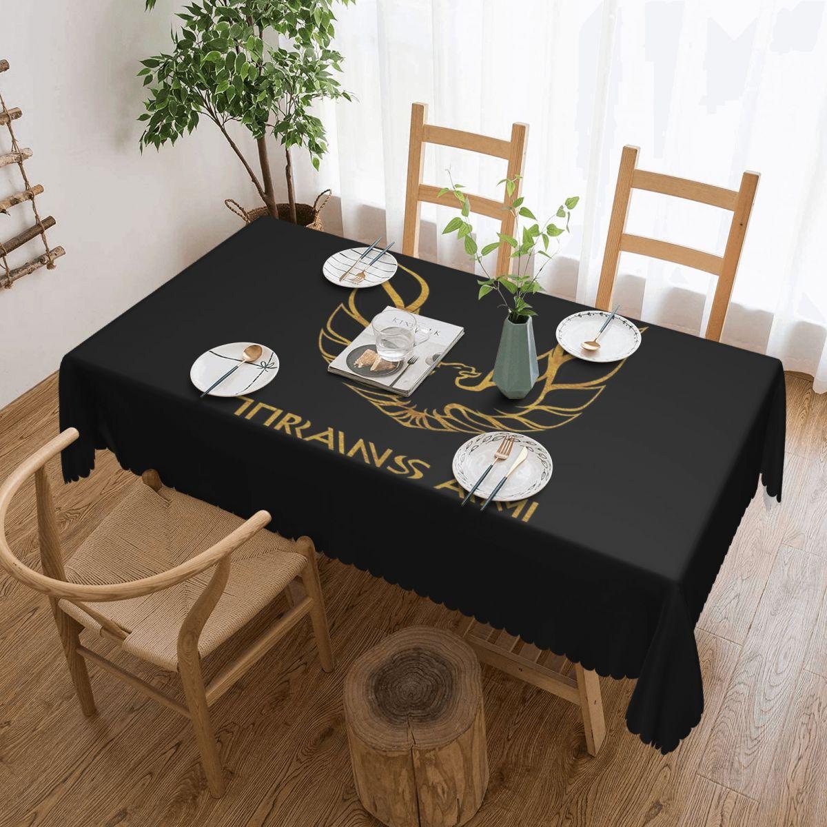 Pontiac Trans Am Firebird Bandit Gouden Rechthoekig Tafelkleed Oliebestendige Tafelhoes voor Festival Feestdecoraties Tafelkleed 137x183cm