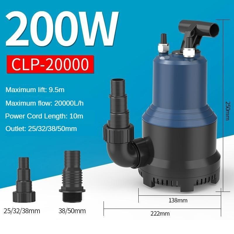 Large Flow Variable Frequency Submersible Pump Aquarium Specific Vertical Pump Fish Pond Silent Pumping Pump