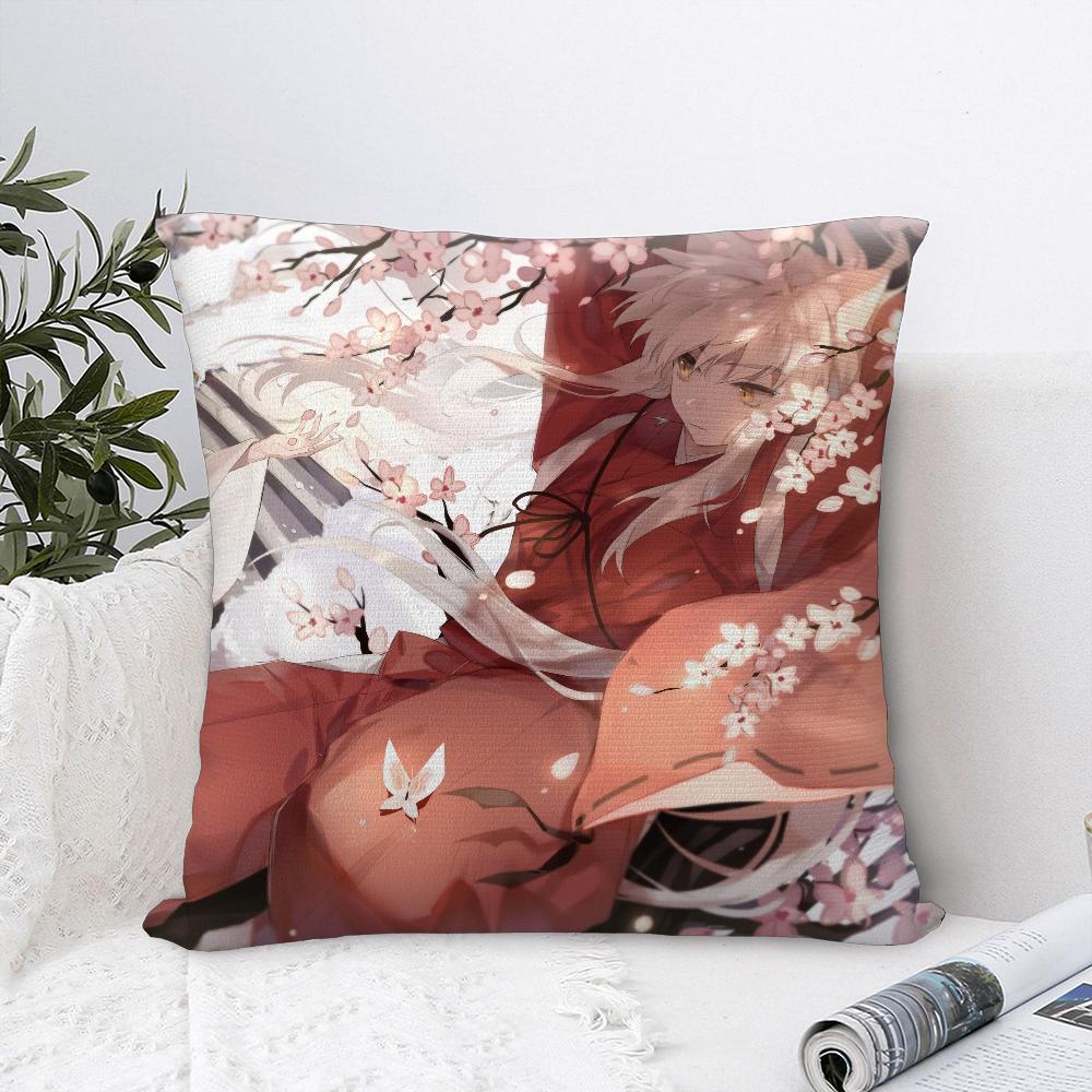 Anime I-InuYashas Pillow Case Sofa Decorative Home Double-sided Print Plush Square Throw Pillow Covers Cushion Decor Cover