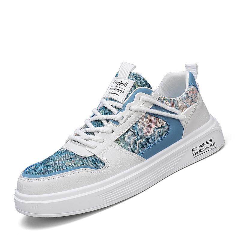 Design Men'S Shoes Student Sports Flat Shoes Teen Soft-Soled Canvas Trendy Shoes