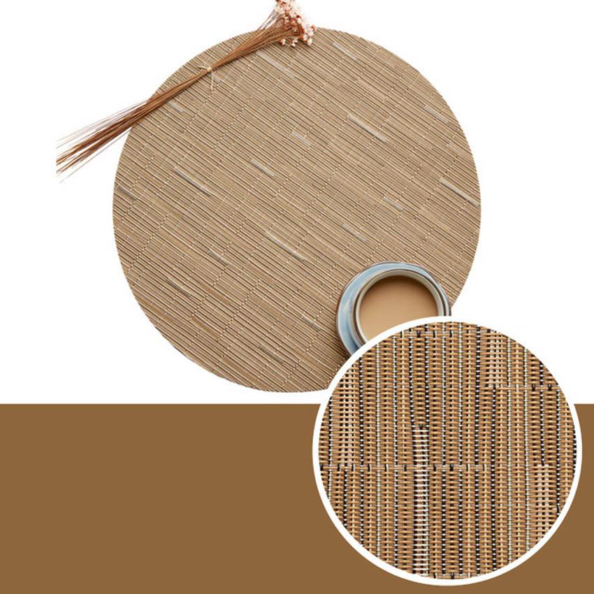 Round Solid Color Painting Placemats Cup Bar Mat Kitchen Accessories PVC Waterproof Oilproof Dining Coffee Table Bowl Pads 35cm