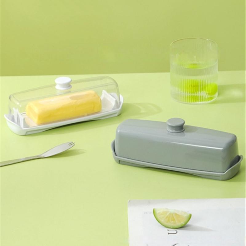 Butter Dish Spoon Set Modern Design, Perfect Addition To Your Kitchen Black Color /White/Gray/Clear Optional Accessories