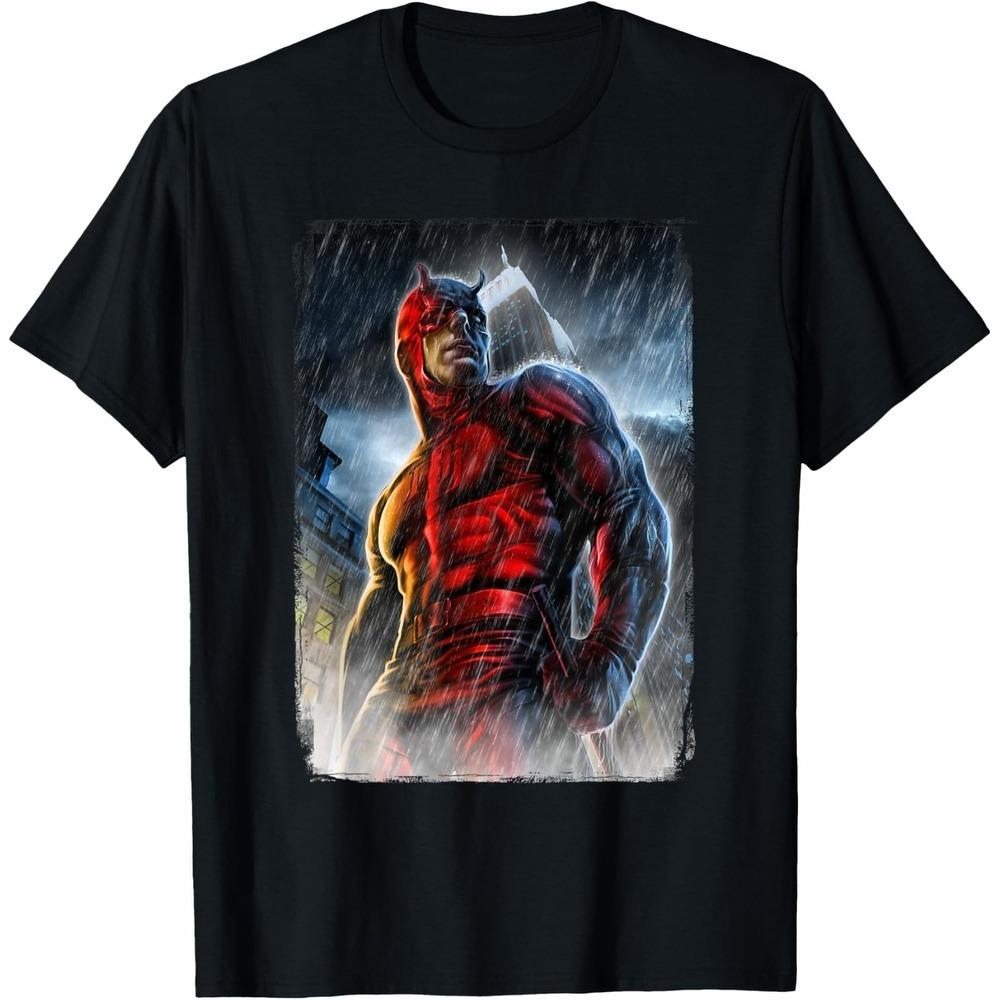 

Daredevil TShirt Casual Daily Unisex Short Sleeve Cotton Loose Cut Trendy Crew Neck Leisure Top for Men Women Daily Wear S
