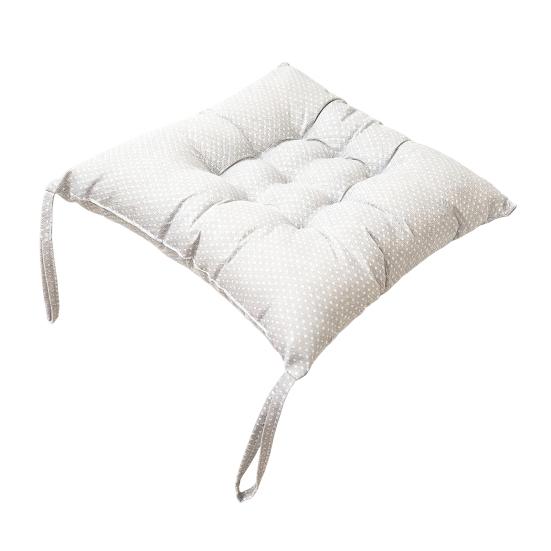 Breathable Seat Pad for All Seasons Square Chair Cushion with Ties, Ultra Soft Pad, Animal Flower Decorative Kitchen Pattern, 15.75" X Dining
