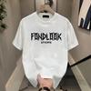Men Cotton T Shirt Short Sleeve Casual Round Neck Solid Color Basic Tee Top Summer Breathable Comfortable Clothing for Daily Wear