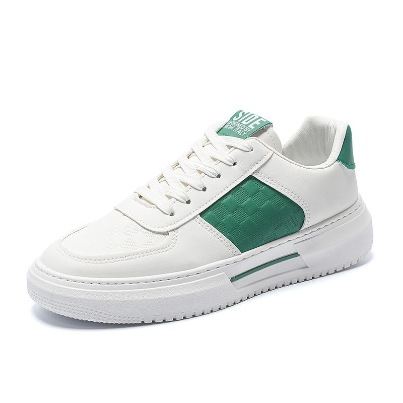 Men's Shoes Spring New Breathable White Shoes Men's Trendy Versatile Thick-soled Sneakers Casual Student Shoes