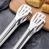 Stainless Steel Food Tongs Kitchen Accessories BBQ Clip Steak Clamp Bread Clip Kitchen Gadgets Barbecue Tool Cooking Accessories